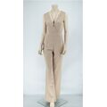 No Stress 7508 Women Full Body Overalls Beige