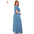 Silky Sugar 2740 Γυναικείο Φόρεμα Με Μοτίβο Μπλε Ρουά