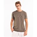 Martini 70884 Ανδρική Μπλούζα Κοντομάνικη T-Shirt Με Τύπωμα Σε Κανονική Γραμμή Χακί