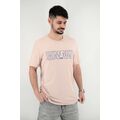 EDWARD Ivar Ανδρική Μπλούζα Κοντομάνικη T-Shirt Με Τύπωμα Σε Κανονική Γραμμή Ροζ/Σομον
