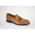 Fentini 012 Ανδρικά Δερμάτινα Παπούτσια Loafers Ταμπά/Καφέ