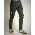 Tresor 6129 Men's Pants With Side Pockets Elastic In Slim Fit Khaki