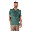Pre End 100298 CALVIN Ανδρική Μπλούζα Κοντομάνικη T-Shirt Με Τύπωμα Μπροστά Σε Κανονική Γραμμή Πράσινη