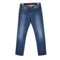 Cabell 315-F1 Ανδρικό Παντελόνι Jean Ελαστικό Σε Κανονική Γραμμή Με Ξέβαμα Μπλε