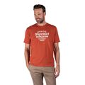 Pre End 100298 CALVIN Ανδρική Μπλούζα Κοντομάνικη T-Shirt Με Τύπωμα Μπροστά Σε Κανονική Γραμμή Πορτοκαλί