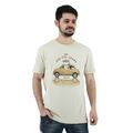Yes Zee T756/T300 Ανδρική Μπλούζα T-Shirt Με Τύπωμα Εκρού