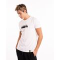 Martini 70843 Ανδρική Μπλούζα Κοντομάνικη T-Shirt Με Τύπωμα Και Τρέσα Σε Κανονική Γραμμή Λευκή