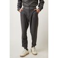 Stefan 6013 Ανδρικό Παντελόνι Chinos Με Πιέτες Oversize Γκρι