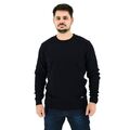 Side Effect CL3242 Ανδρική Πλεκτή Μπλούζα Με Σχέδιο Στην Πλέξη Σε Κανονική Γραμμή Μαύρη
