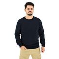 Side Effect ZKP3231 Ανδρική Πλεκτή Μπλούζα Με Δίχρωμο Σχέδιο Στην Πλέξη Σε Κανονική Γραμμή Σκούρη Μπλε / Ταμπά