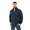 Be Board Elio Ανδρικό Λεπτό Μπουφάν Bomber Ελαστικό Σε Μεσάτη Γραμμή Σκούρο Μπλε