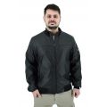 Yes Zee J584-G100 Ανδρικό Λεπτό Δερμάτινο Μπουφάν Bomber Σε Μεσάτη Γραμμή Μαύρο