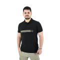 Martini 70941 Ανδρική Μπλούζα Polo Με Τύπωμα Σε Κανονική Γραμμή Μαύρη