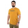 Side Effect RS-4242 Ανδρική Μπλούζα Κοντομάνικη T-Shirt Με Τύπωμα Σε Κανονική Γραμμή Κίτρινη