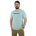 Side Effect RS-4242 Ανδρική Μπλούζα Κοντομάνικη T-Shirt Με Τύπωμα Σε Κανονική Γραμμή Μέντα - Ανοιχτό Πράσινο