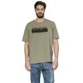 Edward Cormac Ανδρική Μπλούζα Κοντομάνικη T-Shirt Με Τύπωμα Σε Κανονική Γραμμή Χακί