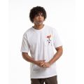 Martini 70945 Ανδρική Μπλούζα Κοντομάνικη T-Shirt Με Τύπωμα Σε Oversize Γραμμή Λευκή