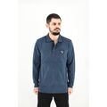 Renato Balestra 93RB04 Men's Blouse Polo Long Sleeve Slim Fit Blue