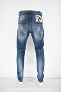 Cosi 54Bocelli1 Men's Jeans With Wear And Zipper Slim Fit Blue