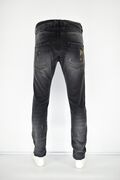 Cosi 54Landon4 Men's Pants Jean Washed Out With Wear Slim Fit Black