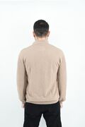 Dors 1221001 Men's Knitted Blouse With Lupeto Buttons And Baska Regular Line Beige