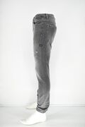 Profil 2090 Men's Pants Jean Washed Out With Wear Slim Fit Gray