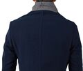 Stefan 7504 Men's Half Coat Slim Fit Blue