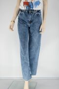 Reline 01938 Women's Jeans High Waist Wide Leg Blue