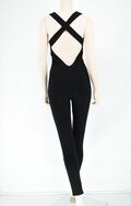 Reline 5662 Women Full Body Overalls Slim Line Black