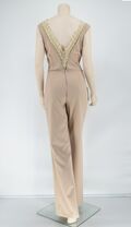 No Stress 7508 Women Full Body Overalls Beige