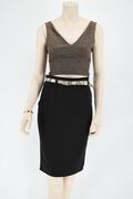 Tweet 25018129 Women's Skirt Midi Pencil Line With Belt Black