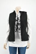 Minority M2066021 Women Sleeveless Double Sided Jacket Slim Fit Black