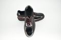 Fentini 1047Sha Men's Leather Formal Shoe With Design Black-Bordeaux