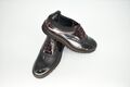 Fentini 1047Sha Men's Leather Formal Shoe With Design Black-Bordeaux