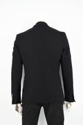 Stefan 1018-20 Men's Jacket With Design And Special Weave Slim Fit Black