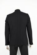 Stefan 1025-21 Men's Wool Jacket With Design Slim Fit Black