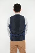 Stefan 4023-20 Men's Vest With Design Polka Dot Sllim Fit Blue