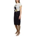 Passager 39014 Women Skirt In Pencil Line Black