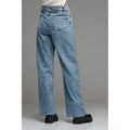 Reline 01938 Women's Jeans High Waist Wide Leg Blue