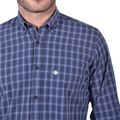 Dors 1033017 Men's Plaid Shirt In Regular Line Blue