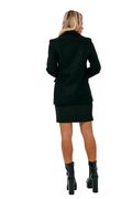 Freestyle 2201435 Women's Blazer Jacket With Cross Clasp Chanel Look Medium Fit Black