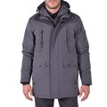 Dors 3033009 Men's Long Padded Jacket With Hood Anthracite