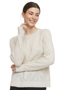 B.Young 20811894 Bymartine Women's Knitted Blouse Monochrome Beige