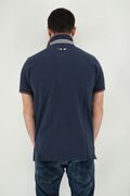 Be Board 02L9606 Men's Blouse Short Sleeve Polo Pique Regular Line Blue Ruff