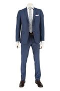 Boston 751 Men's Suit Elegant Regular Line Blue Ruff