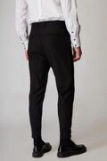 Stefan 6004 Men's Slim Fit Pleated Elasticated Pants Black