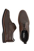 Fentini 2234 Men's Leather Shoes With Pattern Brown