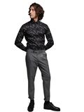 Makan 250-810 Men's Shirt With Pattern Slim Fit Black