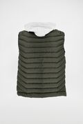 Tresor 33-2132 Men's Sleeveless Jacket Slim Fit Khaki