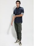 Tresor 33-7916 Men's Denim Shirt With Pockets In Slim Fit Blue